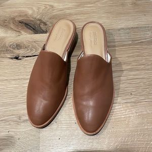 Soludos Cognac Leather Mules, Women’s 7.5, Like New